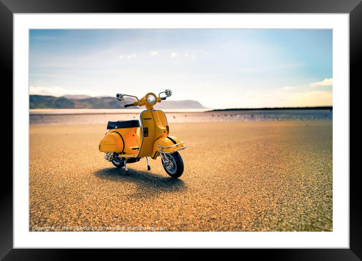 A Scooter's Perspective Framed Mounted Print by Mike Shields