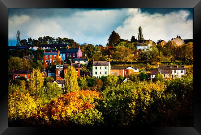 Autumn Village Framed Print by Mike Shields