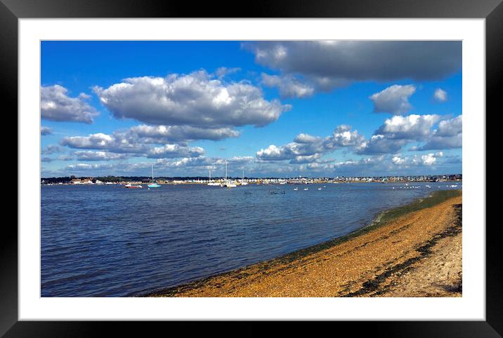 Christchurch harbour Framed Mounted Print by Anthony Kellaway