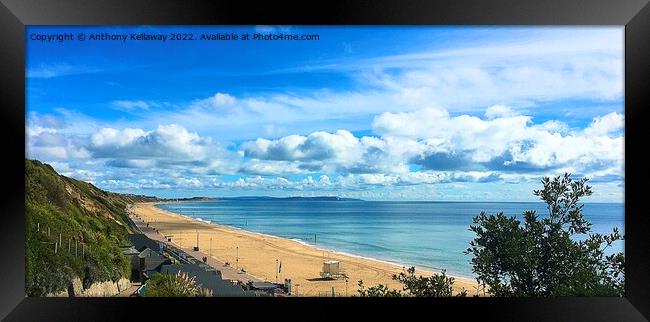 Southbourne beach Framed Print by Anthony Kellaway