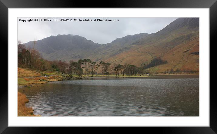 HAYSTACKS FROM BUTTERMERE Framed Mounted Print by Anthony Kellaway