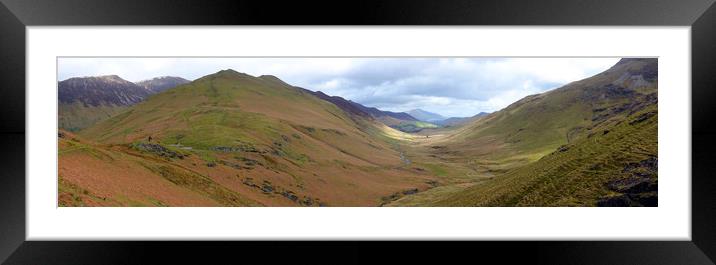      NEWLAND PASS LAKE DISTRICT                    Framed Mounted Print by Anthony Kellaway