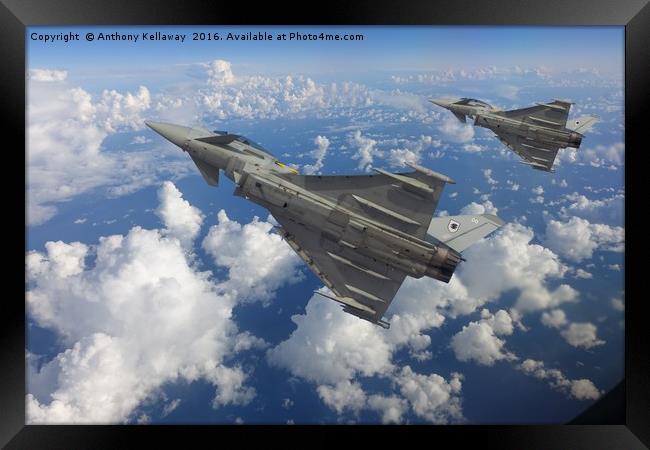                           TYPHOON  EURO FIGHTER  Framed Print by Anthony Kellaway