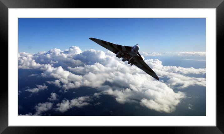             VULCAN BOMBER                    Framed Mounted Print by Anthony Kellaway