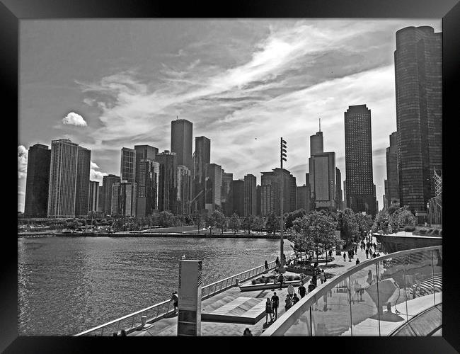 CHICAGO Framed Print by Anthony Kellaway