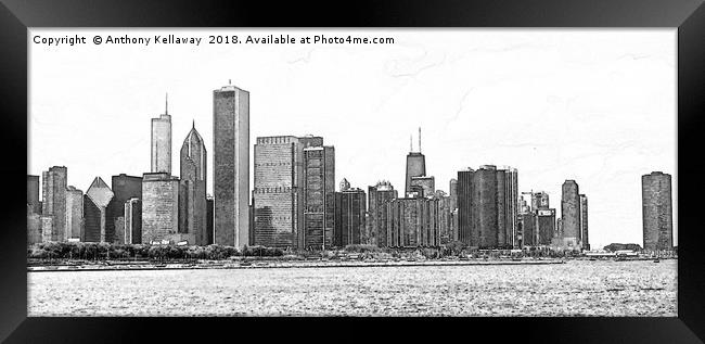CHICAGO Framed Print by Anthony Kellaway