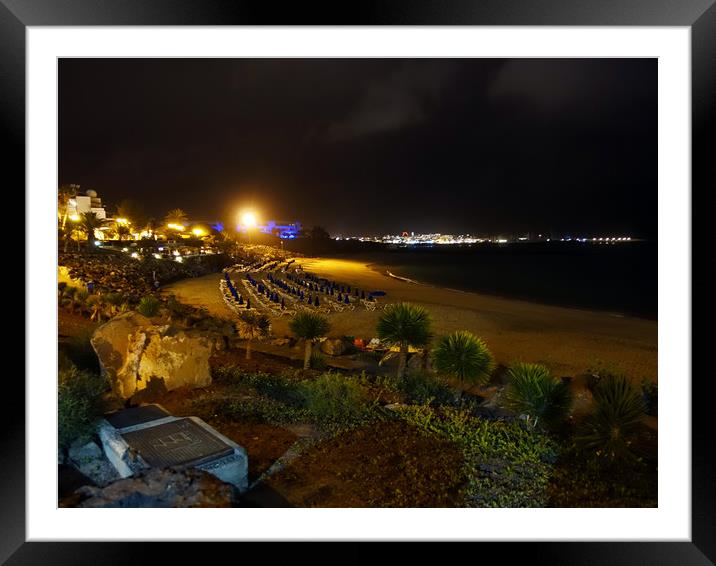    Dorada beach Playa Blanca                       Framed Mounted Print by Anthony Kellaway