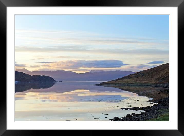  Loch a'Choire sunrise                             Framed Mounted Print by Anthony Kellaway