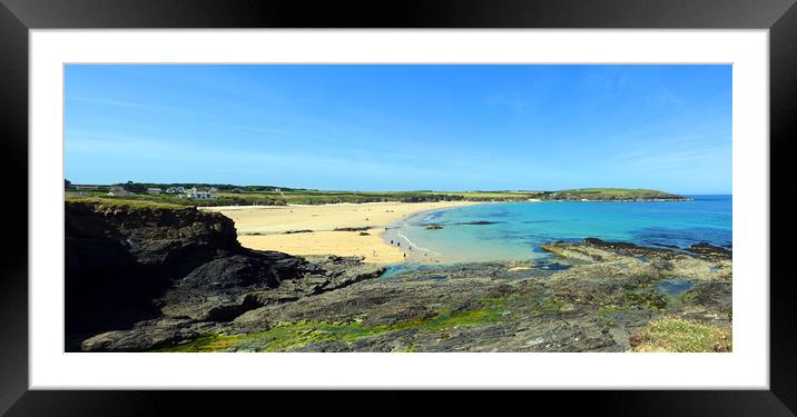     HARLYN BAY PANORAMIC                   Framed Mounted Print by Anthony Kellaway