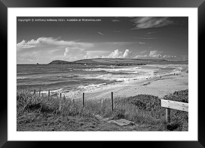 Constantine Bay Framed Mounted Print by Anthony Kellaway