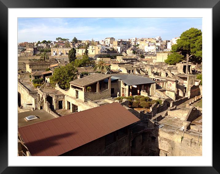 Pompeii Ruins, Italy Framed Mounted Print by Jake Davis