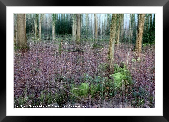 Woodland Dreams Framed Mounted Print by Simon Alesbrook