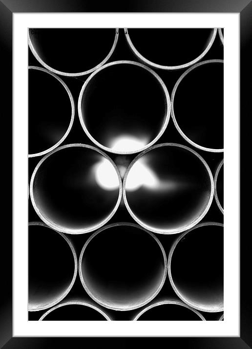 PIPES Framed Mounted Print by Simon Alesbrook