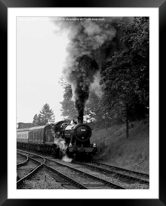  Steam Adventures Framed Mounted Print by Simon Alesbrook