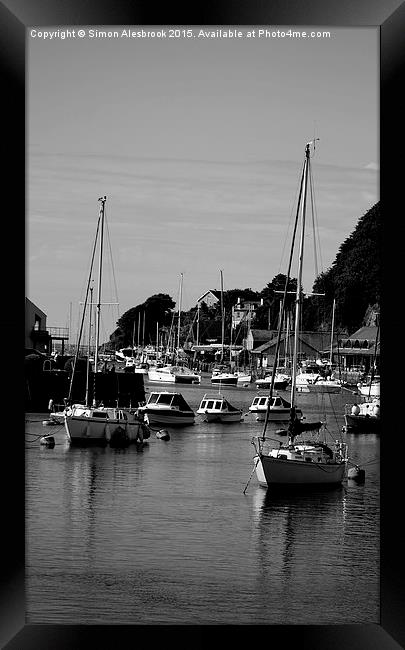 Barmouth Harbour Framed Print by Simon Alesbrook