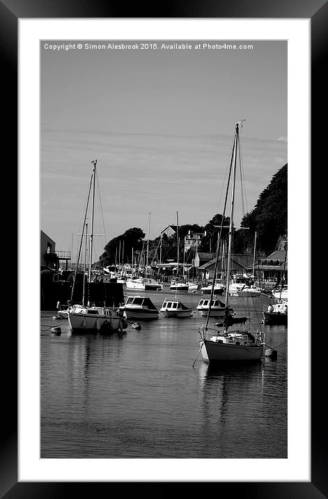 Barmouth Harbour Framed Mounted Print by Simon Alesbrook