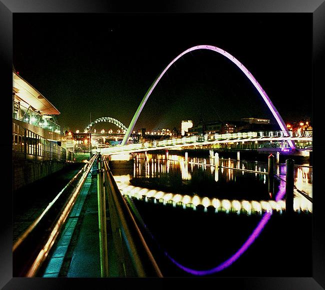 Tyne Bridges Framed Print by Howard Little