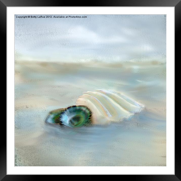 Washing Away Framed Mounted Print by Betty LaRue