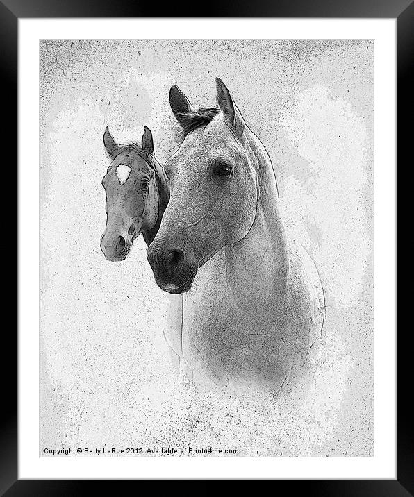 Strength Framed Mounted Print by Betty LaRue