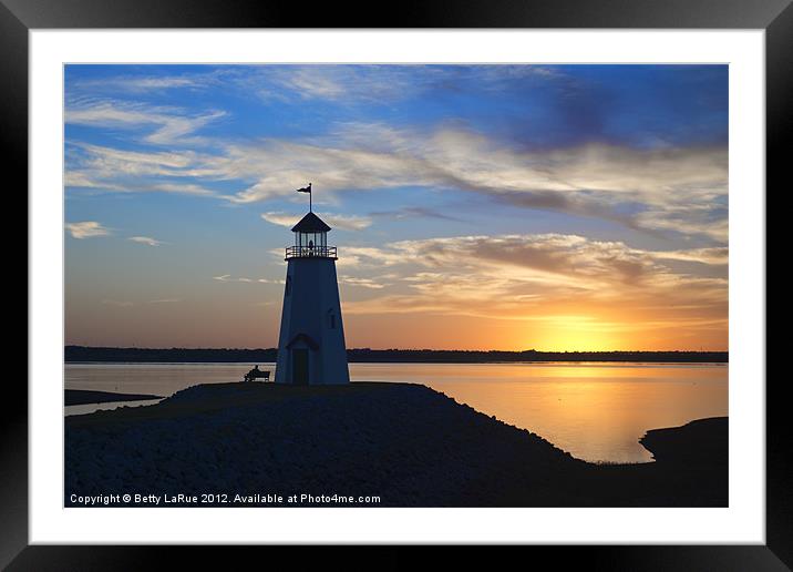 End of Day Framed Mounted Print by Betty LaRue