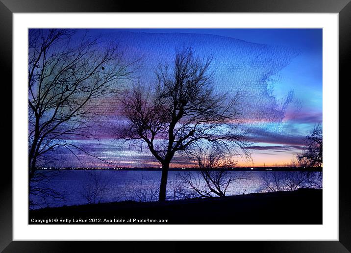 End of Day Framed Mounted Print by Betty LaRue