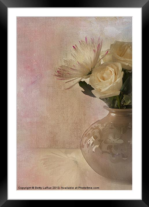 Reflection Framed Mounted Print by Betty LaRue