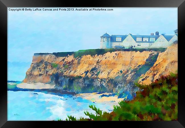Half Moon Bay Revisited Framed Print by Betty LaRue