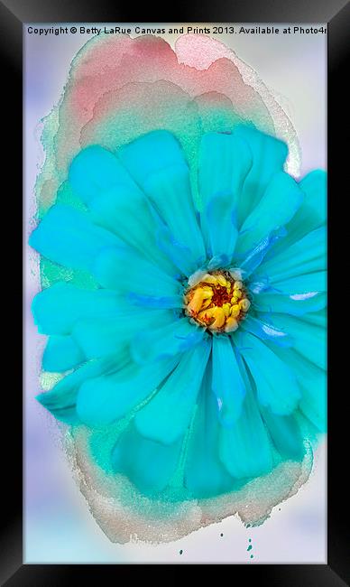 Floral Abstract Framed Print by Betty LaRue