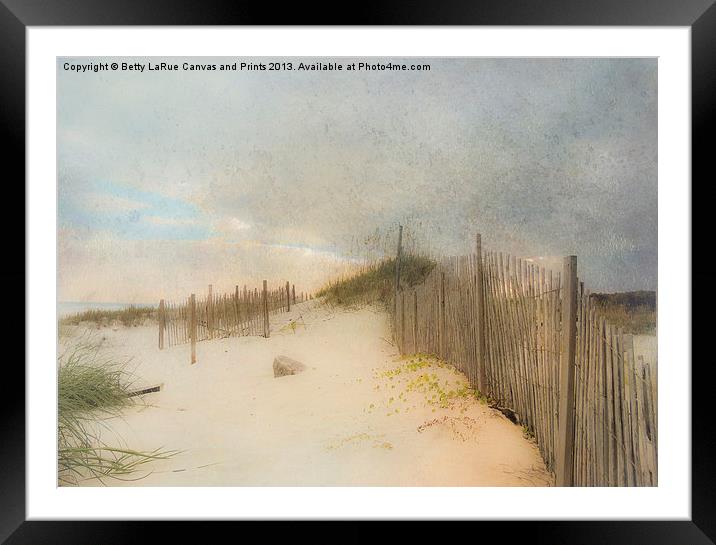 A Day at the Beach Framed Mounted Print by Betty LaRue