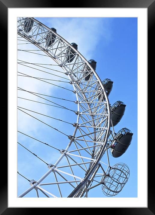 The London Eye Framed Mounted Print by VICTORIA HENDRICK