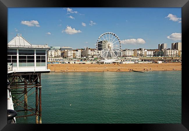 Brighton Seafront Framed Print by VICTORIA HENDRICK