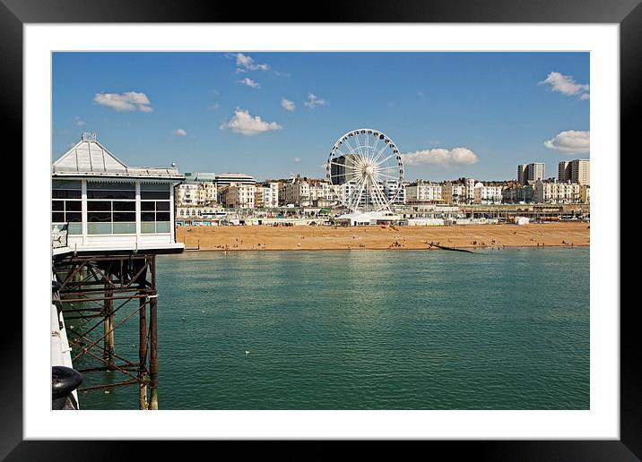 Brighton Seafront Framed Mounted Print by VICTORIA HENDRICK