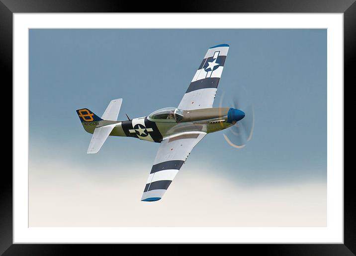 P-51 Mustang Framed Mounted Print by Adam Withers