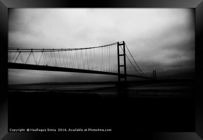 Humber Bridge Framed Print by Naufragus Simia