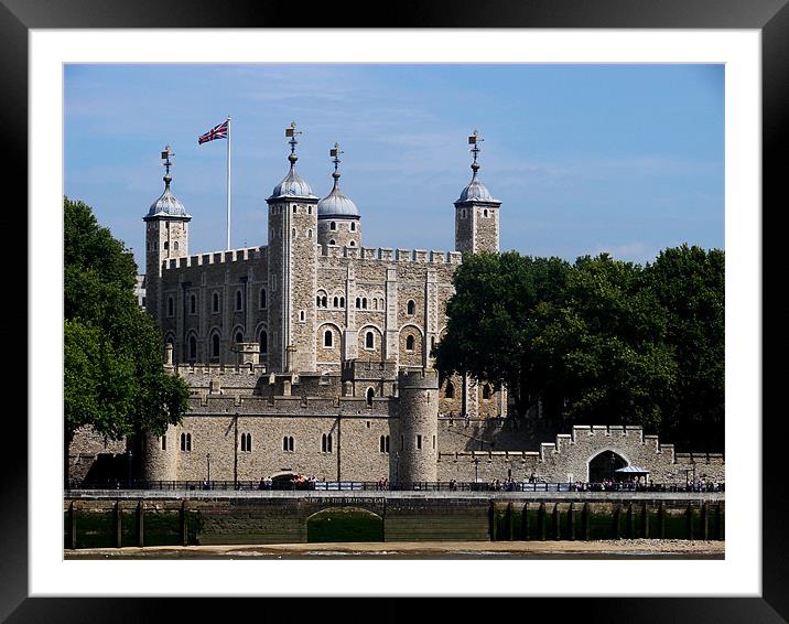 Tower of London Framed Mounted Print by Lucy Courtney