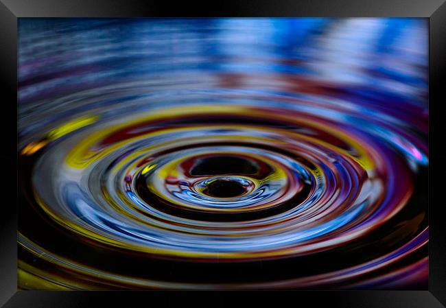 Calming ripples Framed Print by Andrew Lee