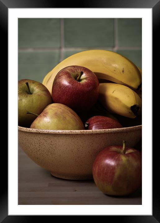 Fruit Bowl Framed Mounted Print by Alan Todd