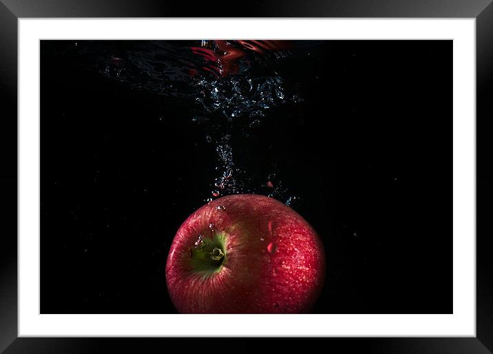 Sinking Apple Framed Mounted Print by Alan Todd
