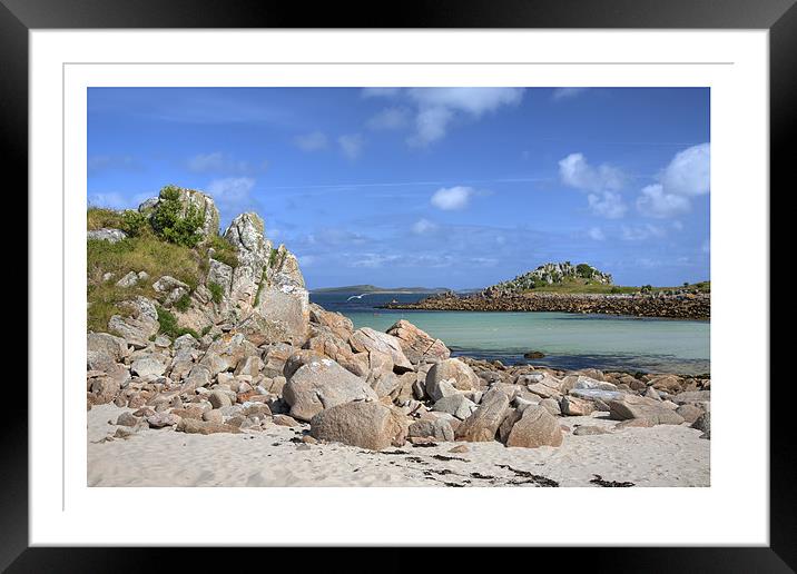 St Agnes Framed Mounted Print by Andrew Roland