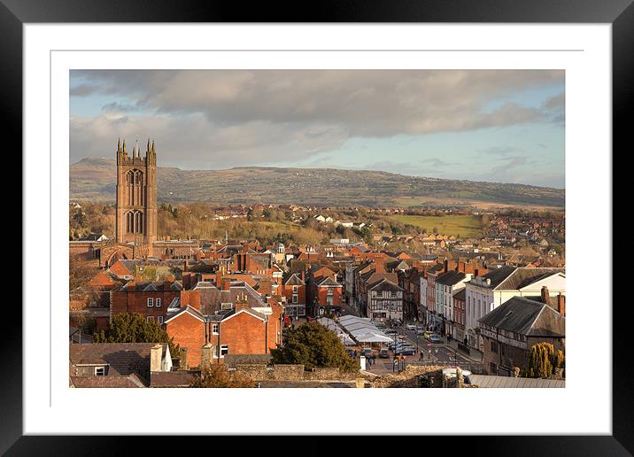 Ludlow Framed Mounted Print by Andrew Roland