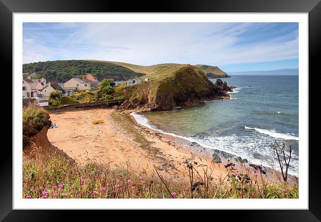 Hope Cove Framed Print by Andrew Roland