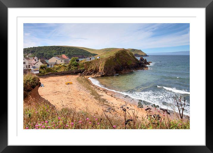 Hope Cove Framed Mounted Print by Andrew Roland