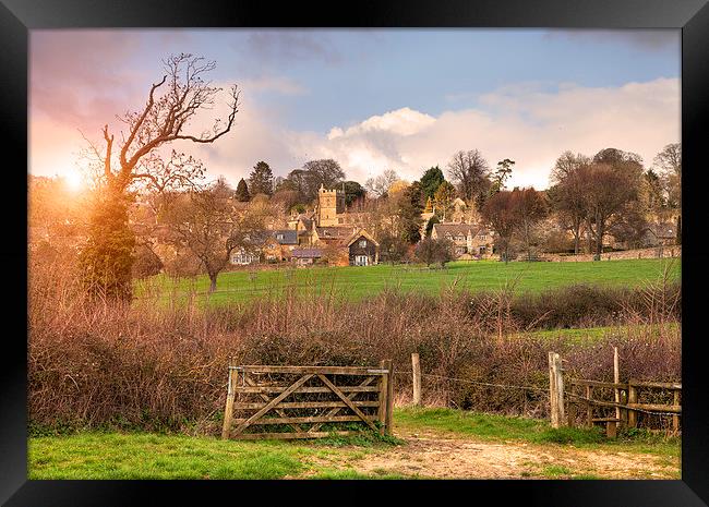 Bourton-on-the-Hill Framed Print by Andrew Roland