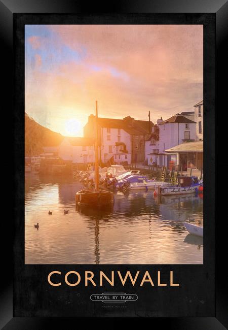 Cornwall Railway Poster Framed Print by Andrew Roland