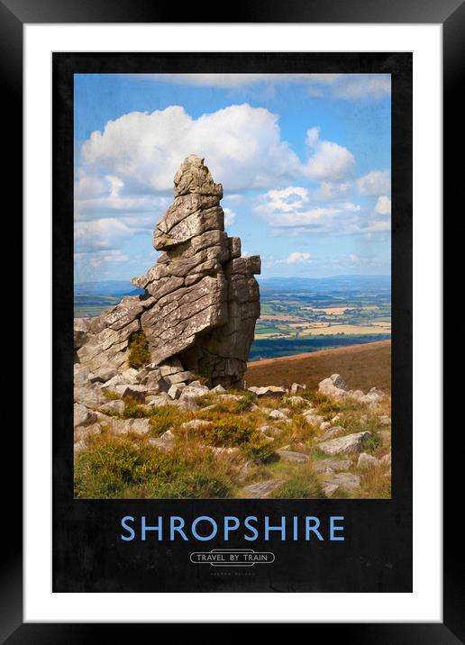 Shropshire Railway Poster Framed Mounted Print by Andrew Roland