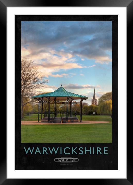 Warwickshire Railway Poster Framed Mounted Print by Andrew Roland