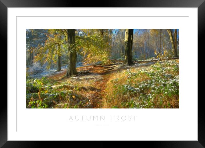 Autumn Frost Framed Mounted Print by Andrew Roland