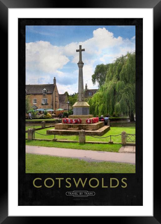 Cotswolds Framed Mounted Print by Andrew Roland