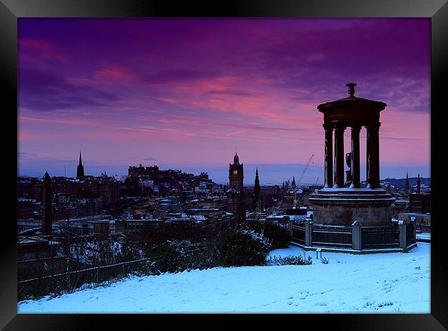 Edinburgh sunrise Framed Print by James Marsden