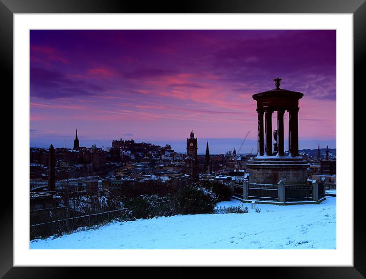 Edinburgh sunrise Framed Mounted Print by James Marsden